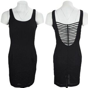 JOSEPH RIBKOFF Black Sheath Dress 6 Petite